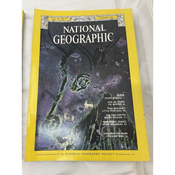 Nat Geo Mags Jan–Jul 1985 Vtg Slipcvr Set Collect Geo Travel Decor Ed. - Picture 10 of 16